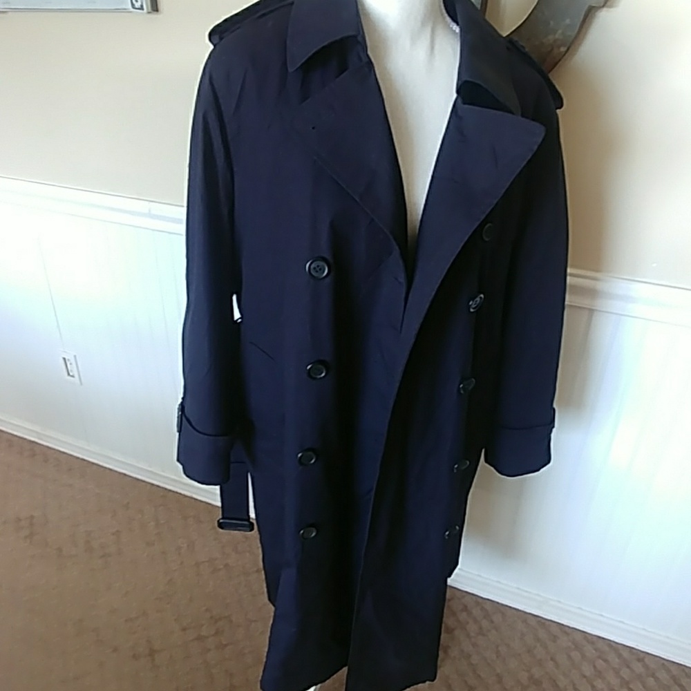 Navy Blue Trench / Rain Coat